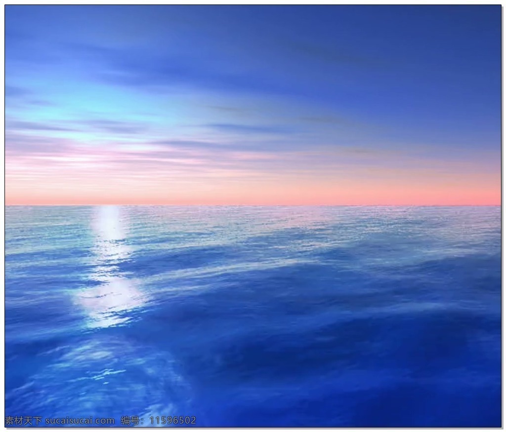 蓝色 科技 视频 蓝色海面 光芒 梦幻 视频素材 动态视频素材