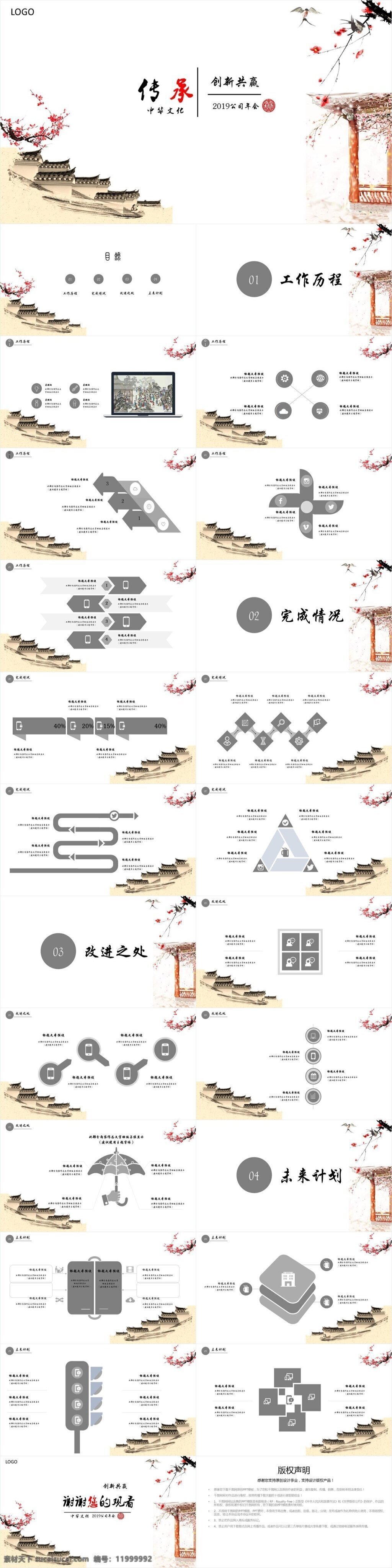 传承 共赢 公司 年会 计划总结 企业 年会汇报 年会总结 工作计划 工作汇报