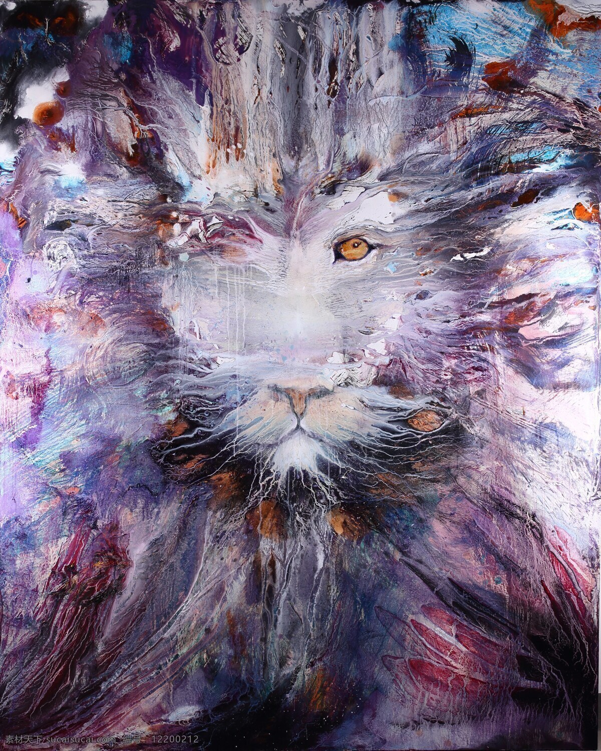 油画动物 油画 肌理 动物
