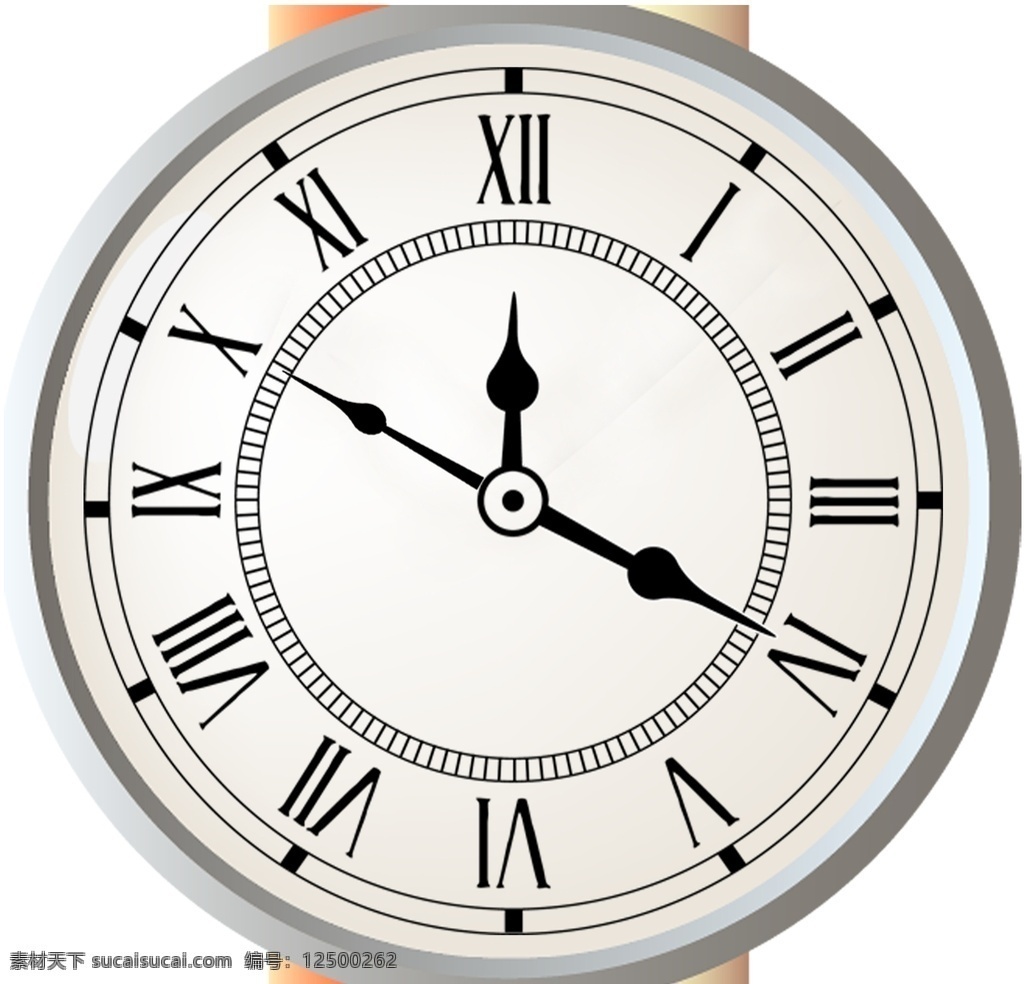转动的手表 时间 钟表 动图 指针 圆圈 旋转 分层