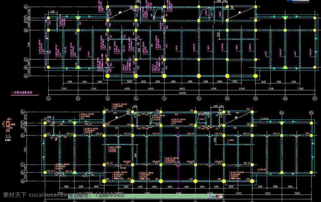 cad 办公楼 办公室 大楼 环境设计 建筑设计 平面图 施工图 室内设计 一层纵 横向梁配筋图 dwg 图纸 装修 装饰 马鞍山市 中级 人民法院 综合 审判庭 源文件 cad素材 室内图纸