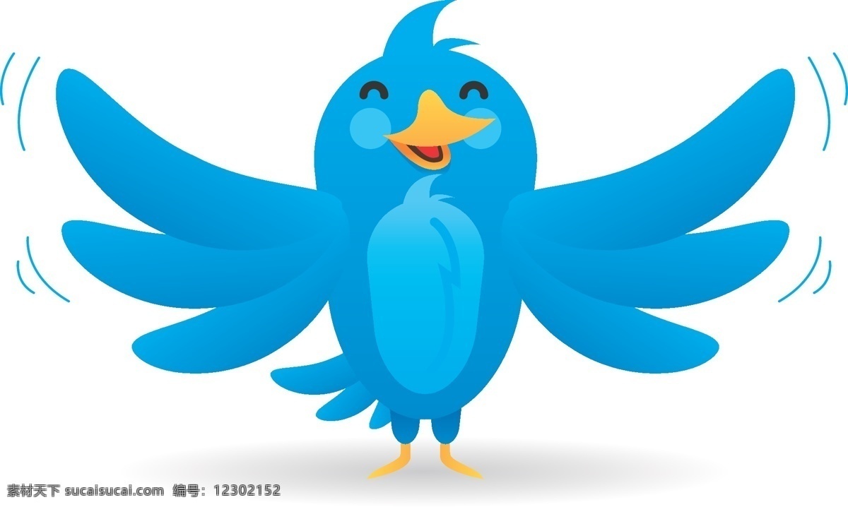推 特 鸟 矢量 吉祥物 标志 图标 艺术 推特 下载的 有趣的 矢量图 其他矢量图