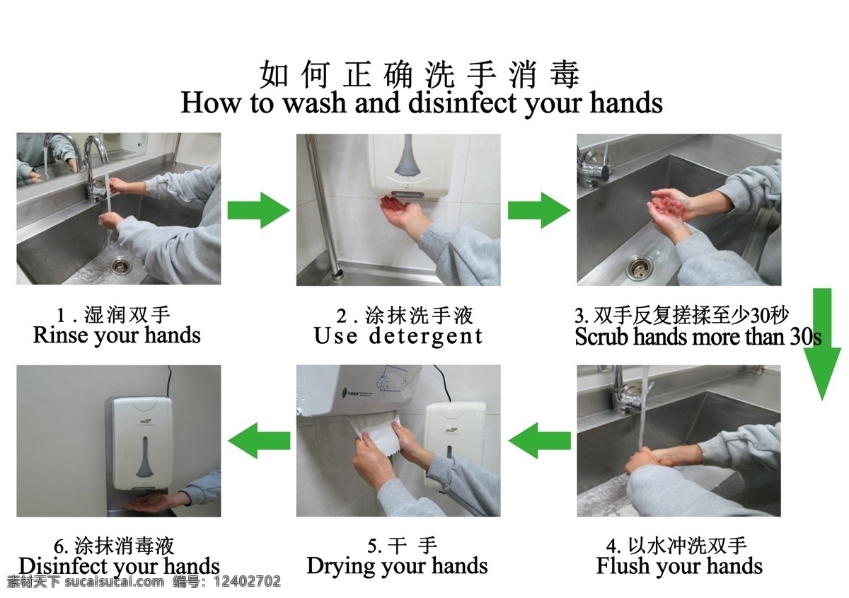如何 正确 洗手 消毒 如何正确洗手 洗手消毒流程 步骤