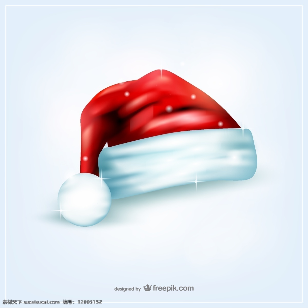 圣诞老人 帽子 火花 圣诞节 装饰 圣诞 矢量 克劳斯
