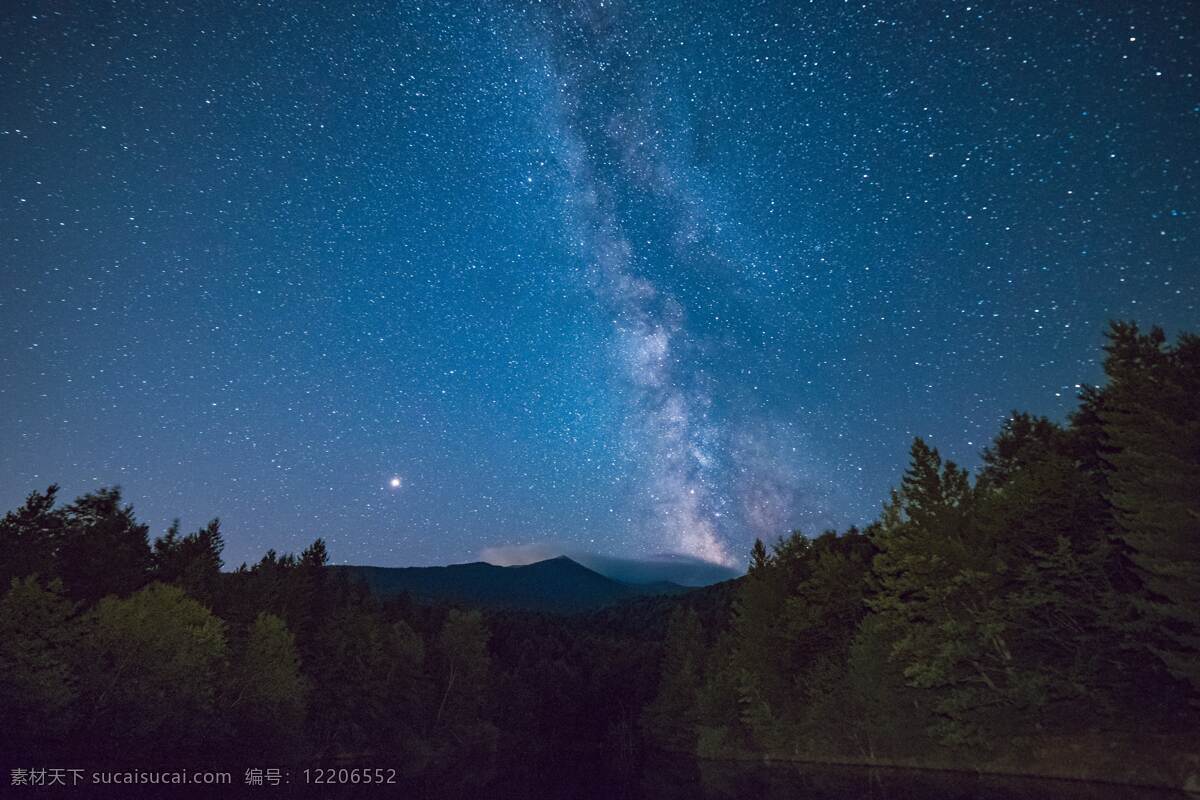 星空 星星 天空 夜晚 群星璀璨 繁星 繁星点点 蓝色 星夜 流星 夜影 星河 自然景观 自然风景