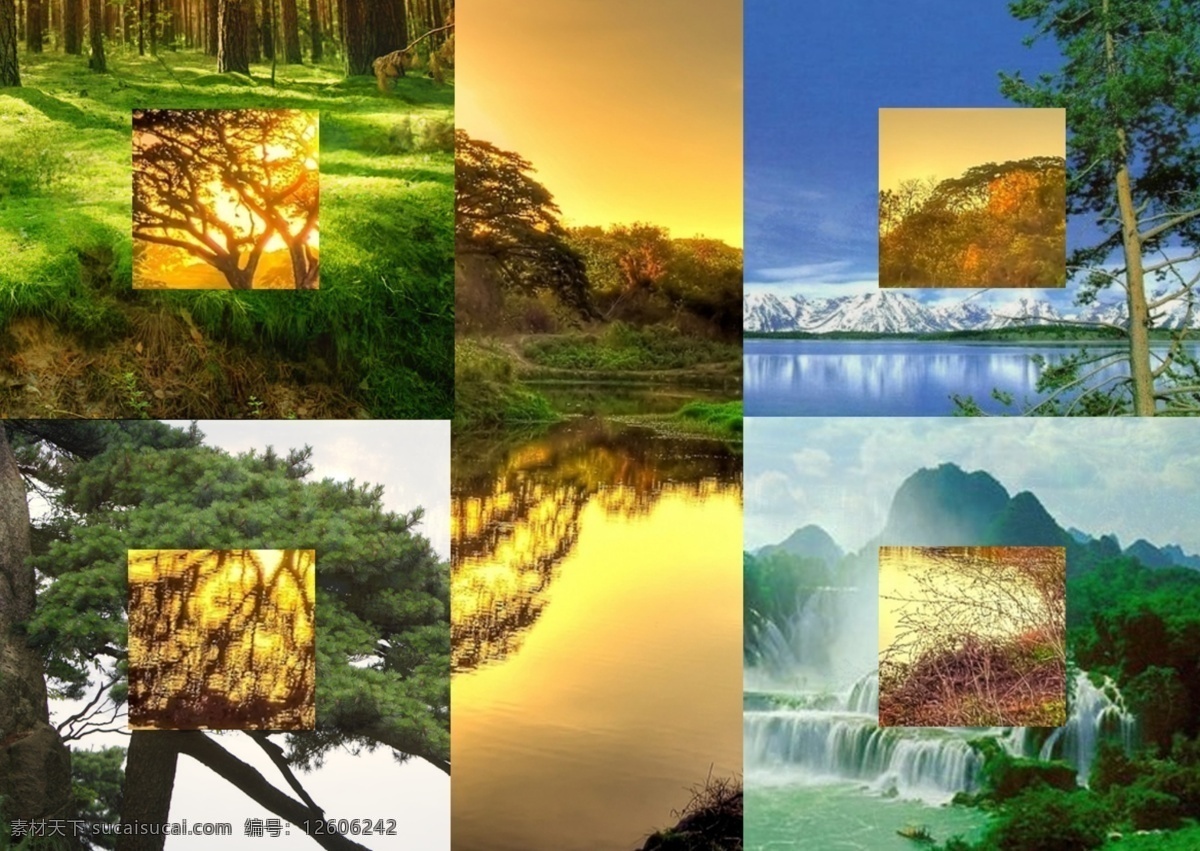 风景免费下载 传单 风景 免费 原创设计 原创画册