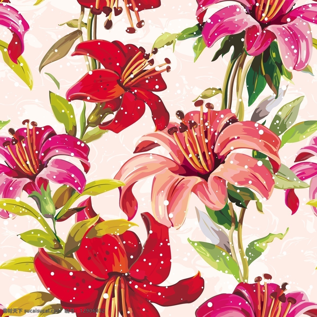 鲜花 背景 线 稿 花蕊 矢量图 其他矢量图