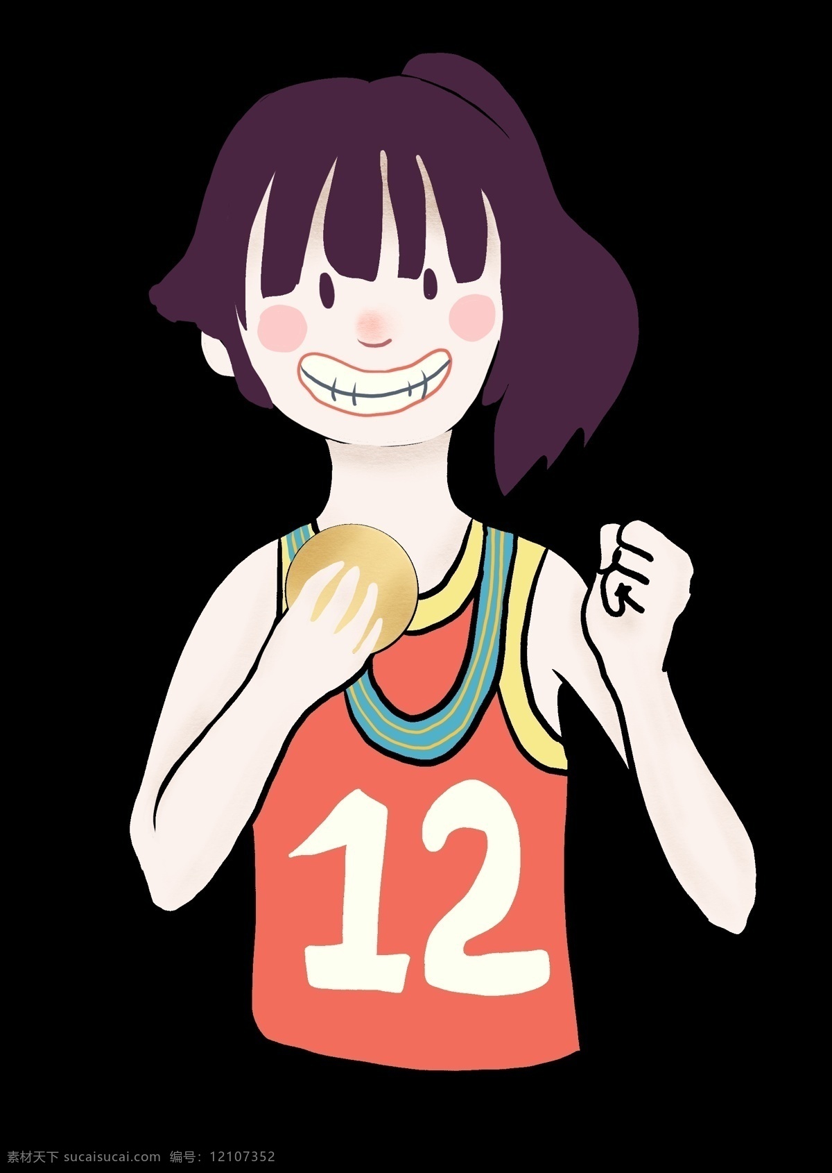 竞赛 获得 奖牌 女孩子 获得了奖牌 开心 运动员女孩 田径运动员 女篮运动员 可爱的女孩子 手 握 女孩 加油