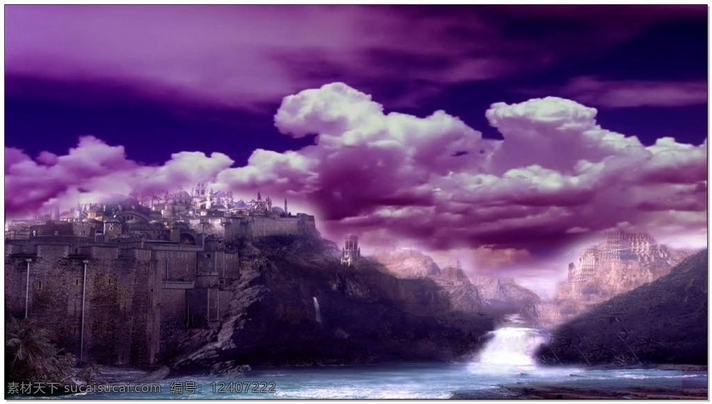 云朵 形状 背景 高清视频素材 视频素材 动态视频素材 紫色