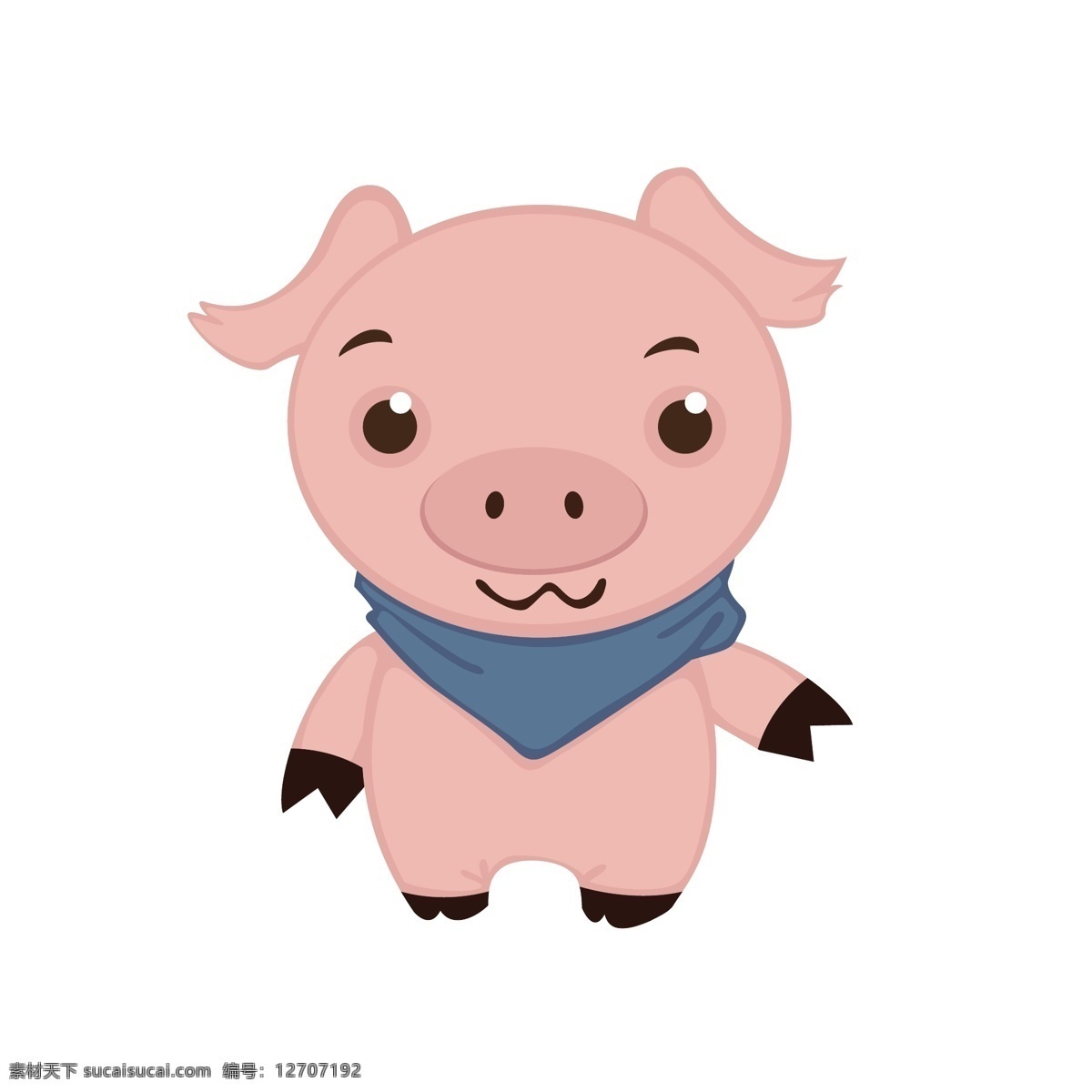 粉色 小 猪 矢量 粉色小猪 小猪 卡通 卡通动物 可爱 可爱动物 可爱的 可爱的小猪 卡通小猪