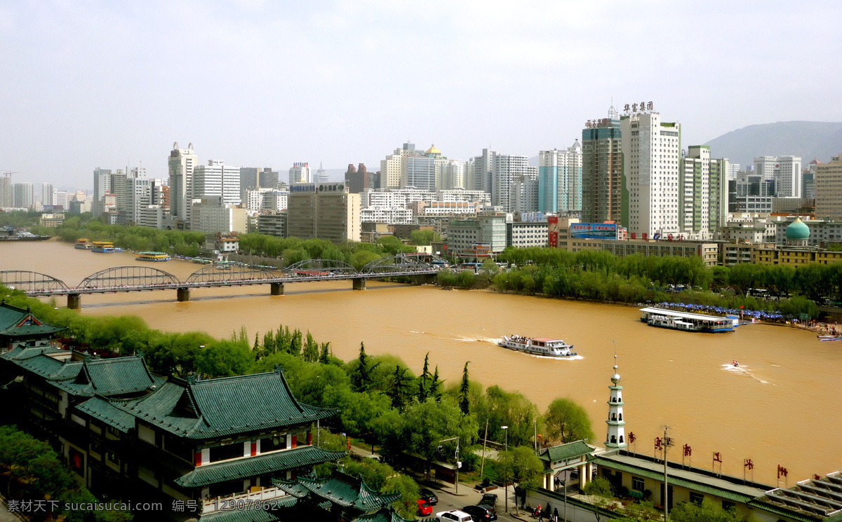 兰州城市风景 兰州印象 甘肃 兰州 城市 风光 旅游 黄河 大楼 大厦 大山 小树 绿山 建筑景观 自然景观 城市风光