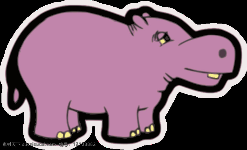 河马免费下载 动物 动物园 粉红色的 河马 插画集