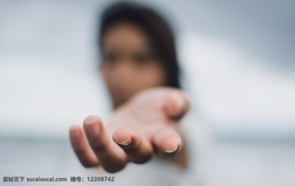 伸手 给予 白色 窒息 模糊 人物图库 生活人物