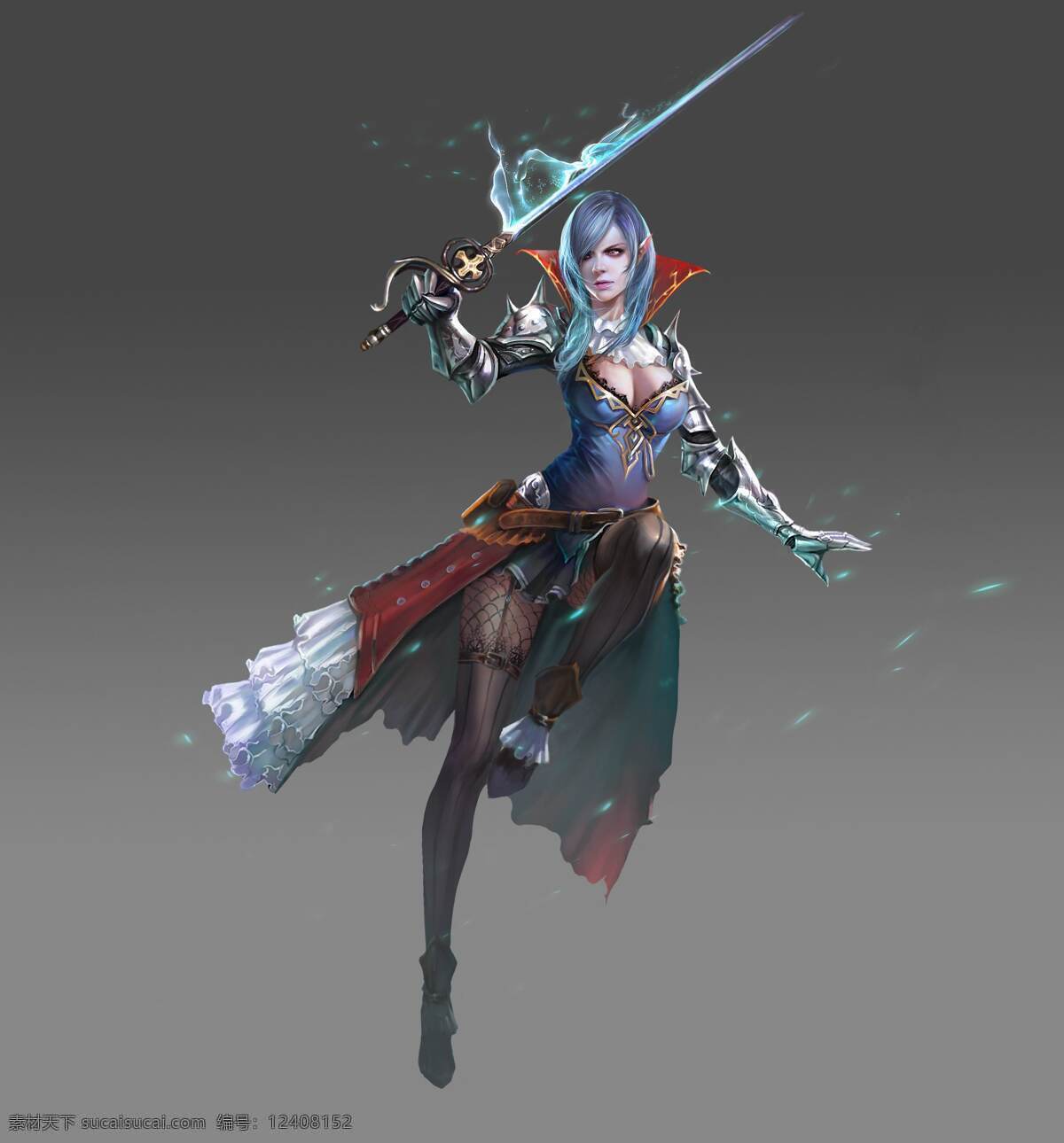 吸血鬼 游戏 人物 原话 美女 战士 剑 火焰 动漫人物 动漫动画