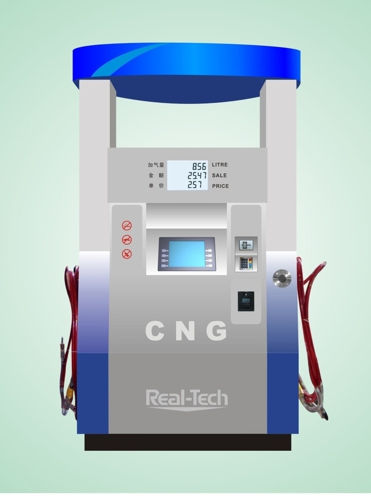 cng 加气机 效果图 银行卡 压缩天然气 ic卡 加油机 其他设计 矢量