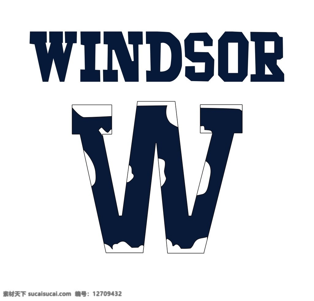 w字母 贴图 英文字母 w windsor 卡通 分层