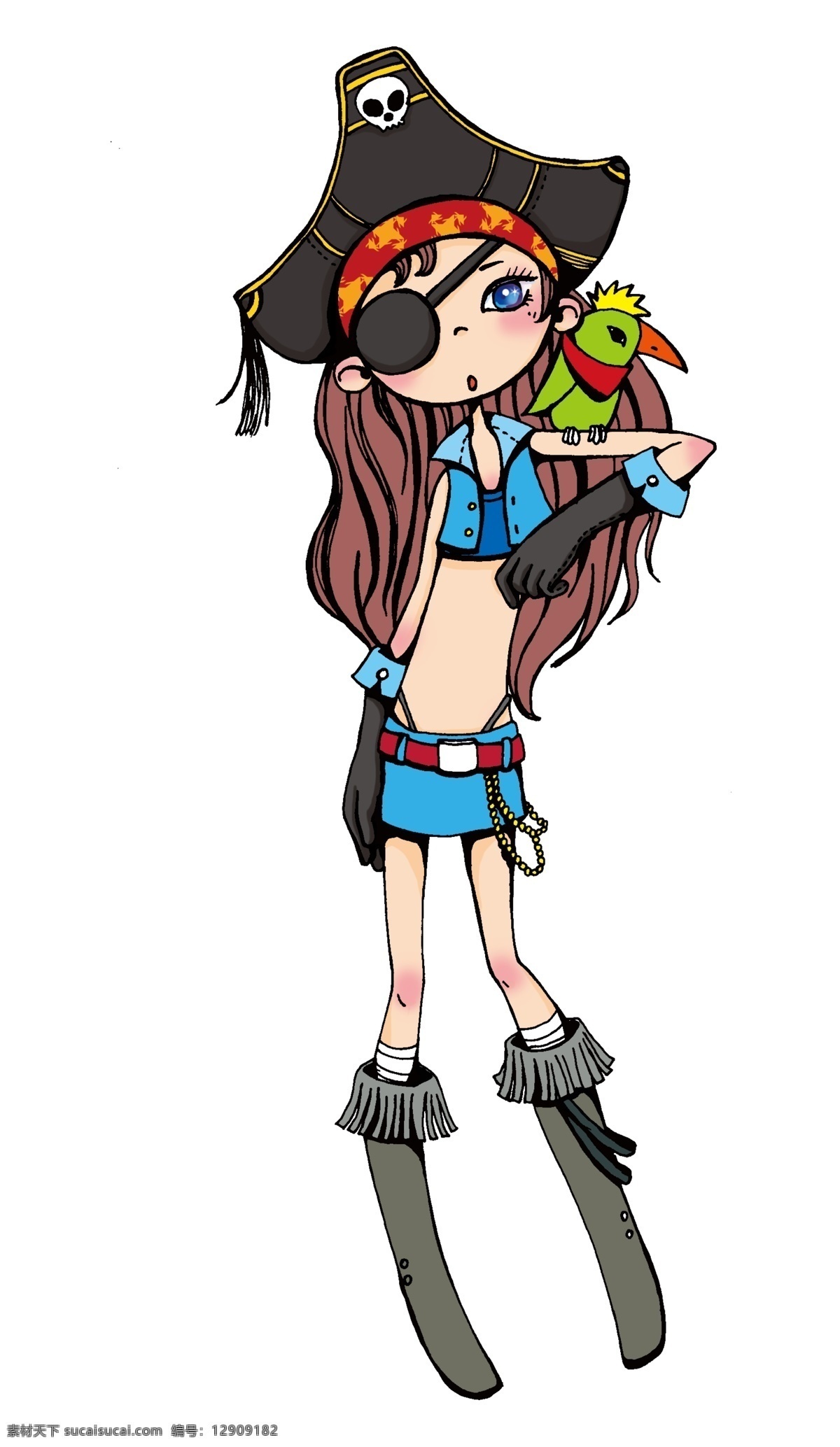 卡通 女孩 插画女孩 个性插画 卡通女孩 源文件 个性女孩 插画集