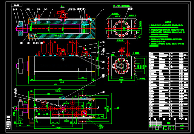 吨 单 出 杆 油缸 cad 图纸 dwg文件 油缸图纸 液压 气动 cad素材