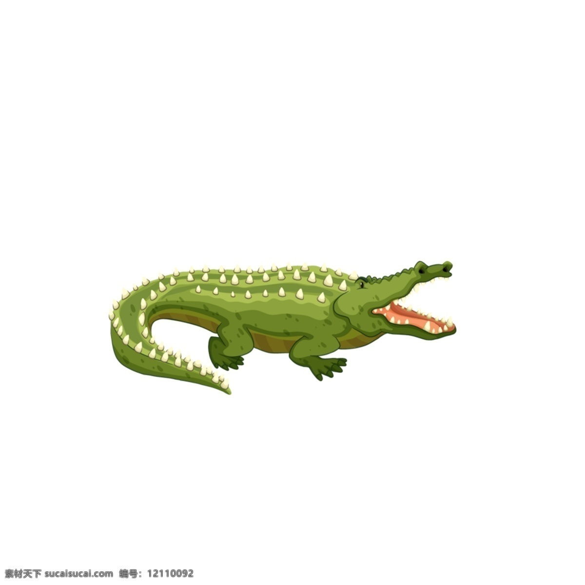 绿色小鳄鱼 绿色 小鳄鱼 卡通