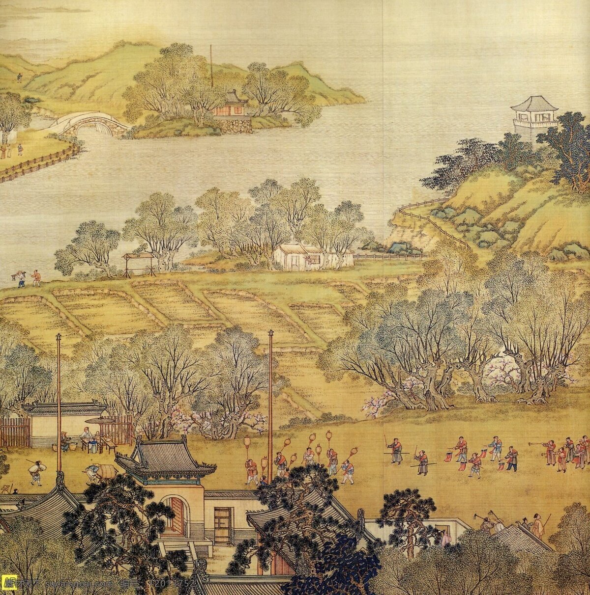 清明上河图 局部 山水 人物 古画 中国画 书画 历史 名画 文化艺术 绘画书法 设计图库