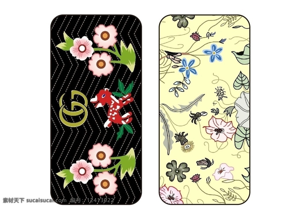 复古花 古典花 潮牌 手机壳 名牌 鹿 清新花
