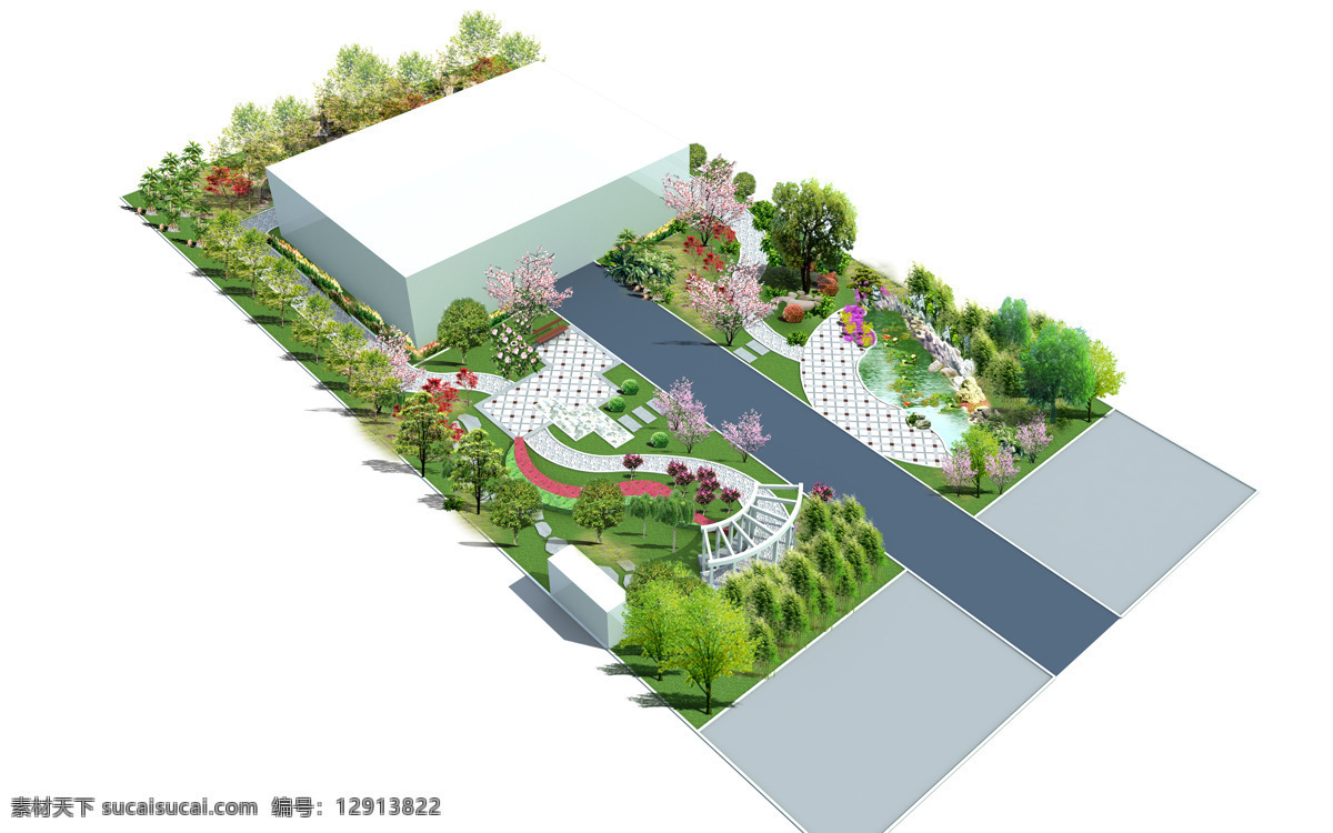 庭院 绿化 效果图 园林 景观设计 环境设计