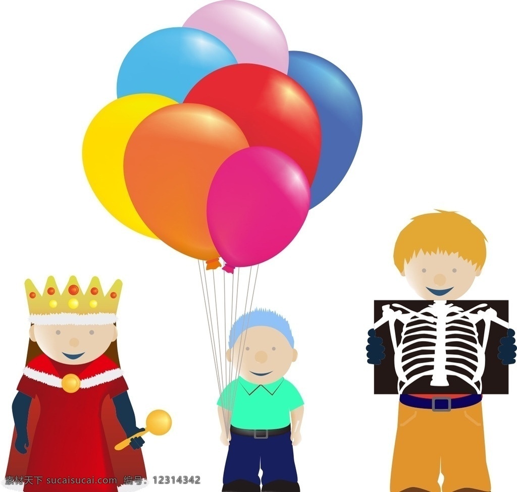 卡通女王 儿童气球 拍片子 材 手绘素材 儿童素材 卡通 矢量 抽象 卡通素材 矢量素材 女王 矢量女王 卡通儿童 矢量儿童 拍片 医院片子 气球 一束气球 彩色气球 五颜六色气球 气球素材 矢量气球 卡通气球