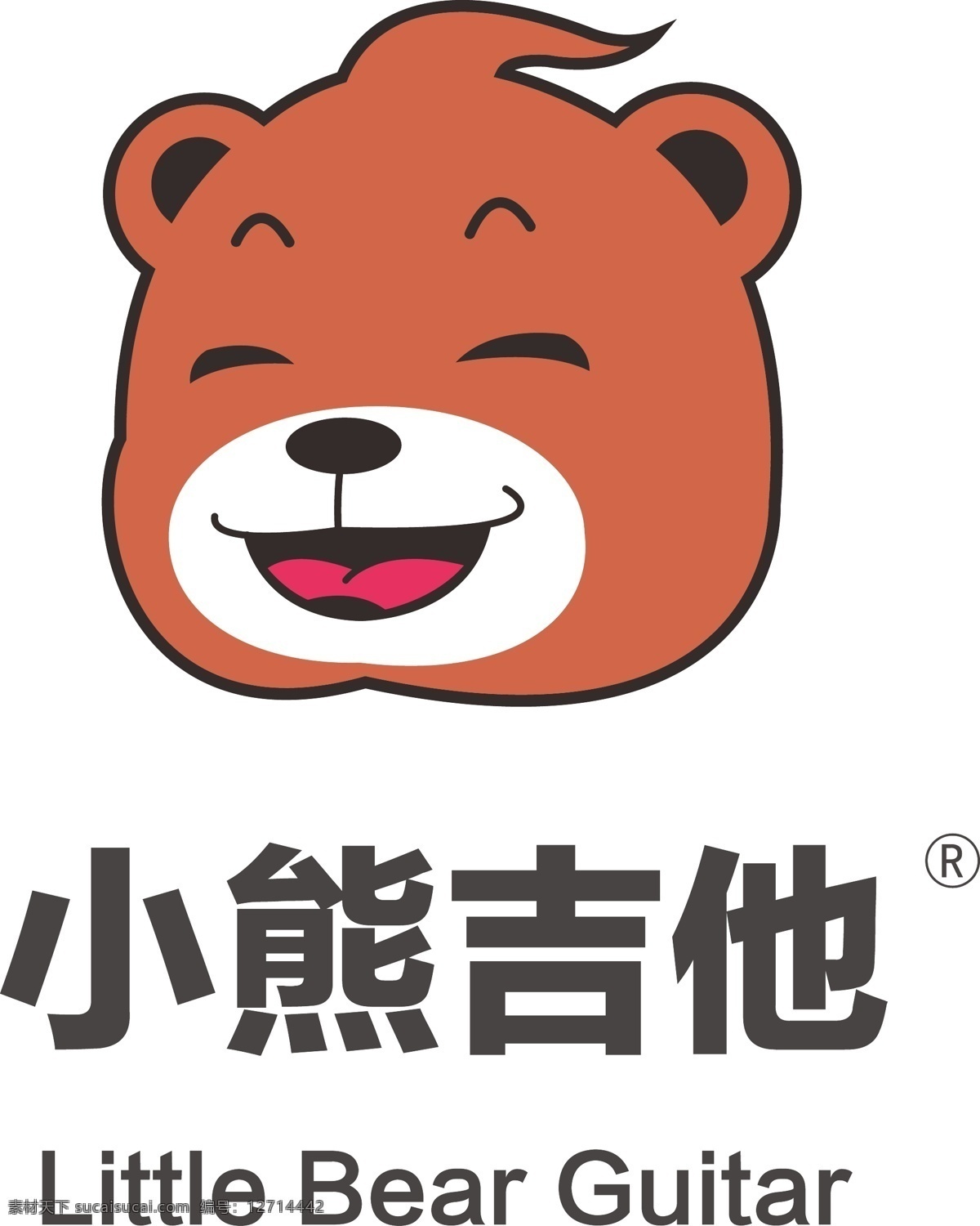 logo标志 小熊吉他标志 标志 logo 小熊logo 小熊标志