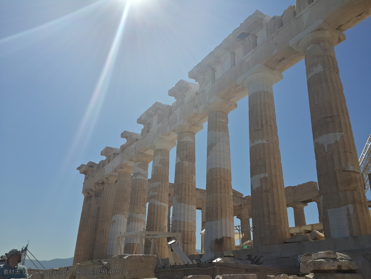 雅典娜神庙 希腊 雅典 神庙 遗迹 历史 古希腊 神话 建筑 蓝天 石头 景点 旅游 建筑摄影 建筑园林