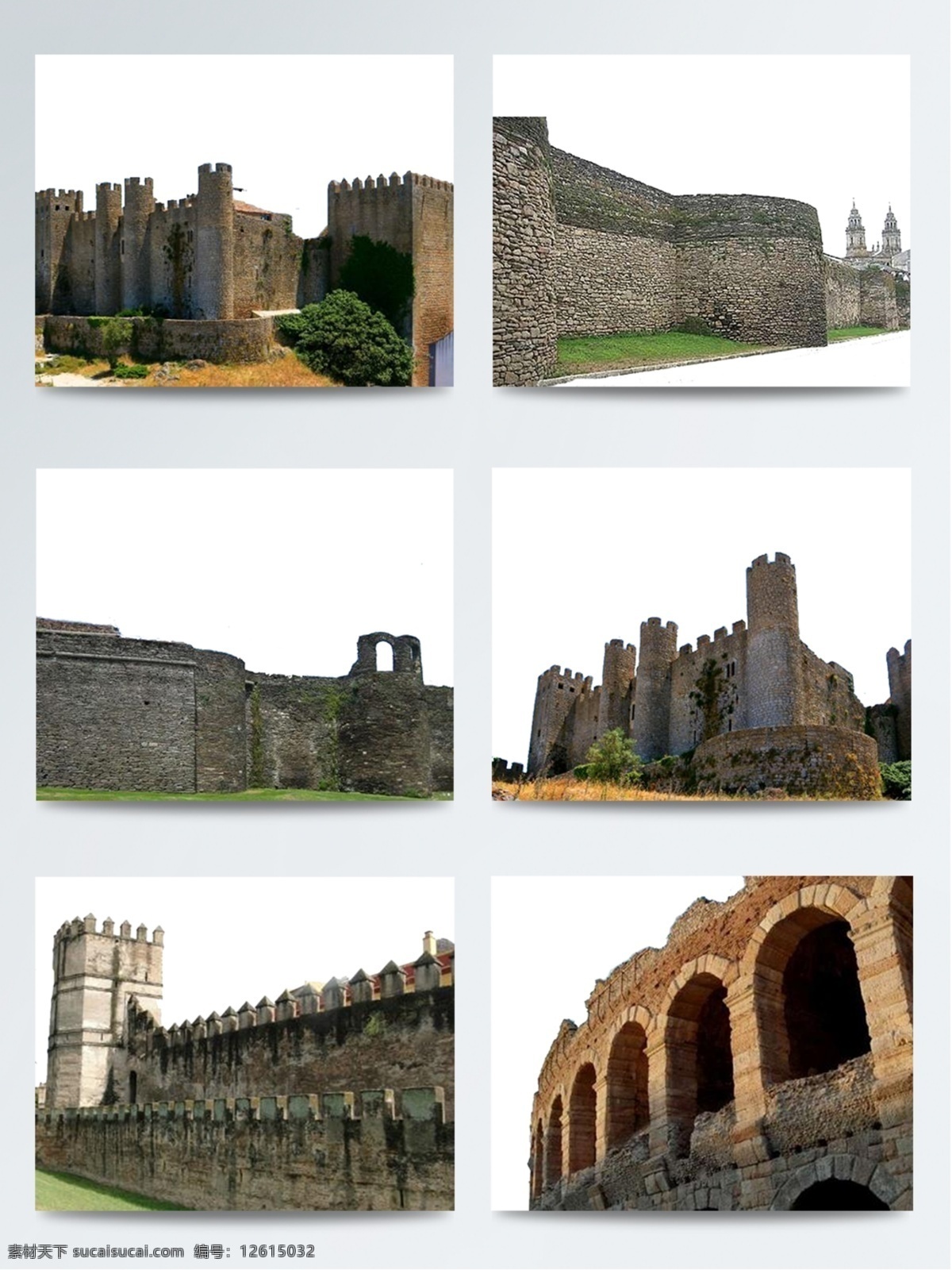 欧洲 古罗马 元素 城墙 建筑 古代 古建筑 灰色 欧式