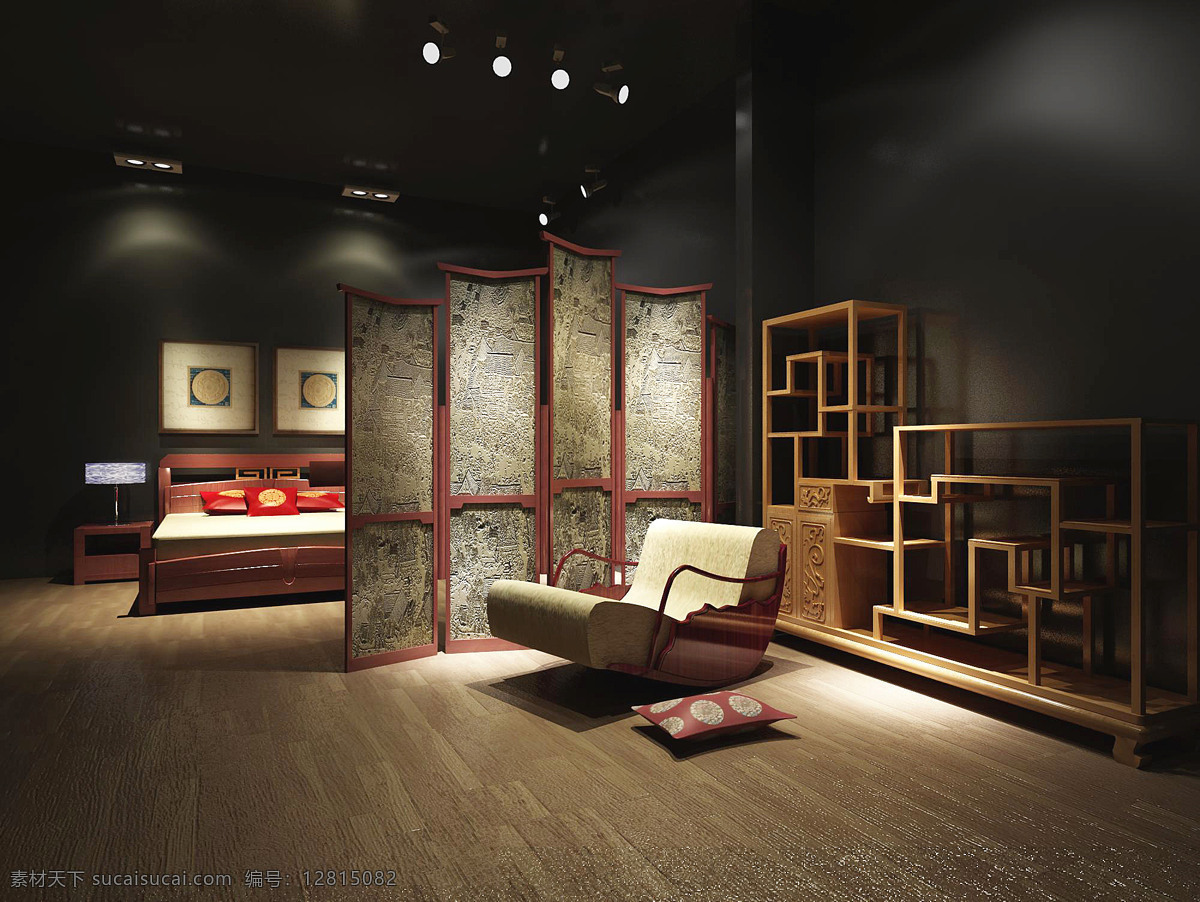新 中式 展厅 环境设计 家具 新中式 展览设计 新中式展厅 家居装饰素材 展示设计