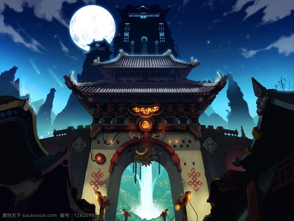 地下 城 勇士 神 都 根特 天界 地下城与勇士 神之都 dnf 动漫动画 风景漫画