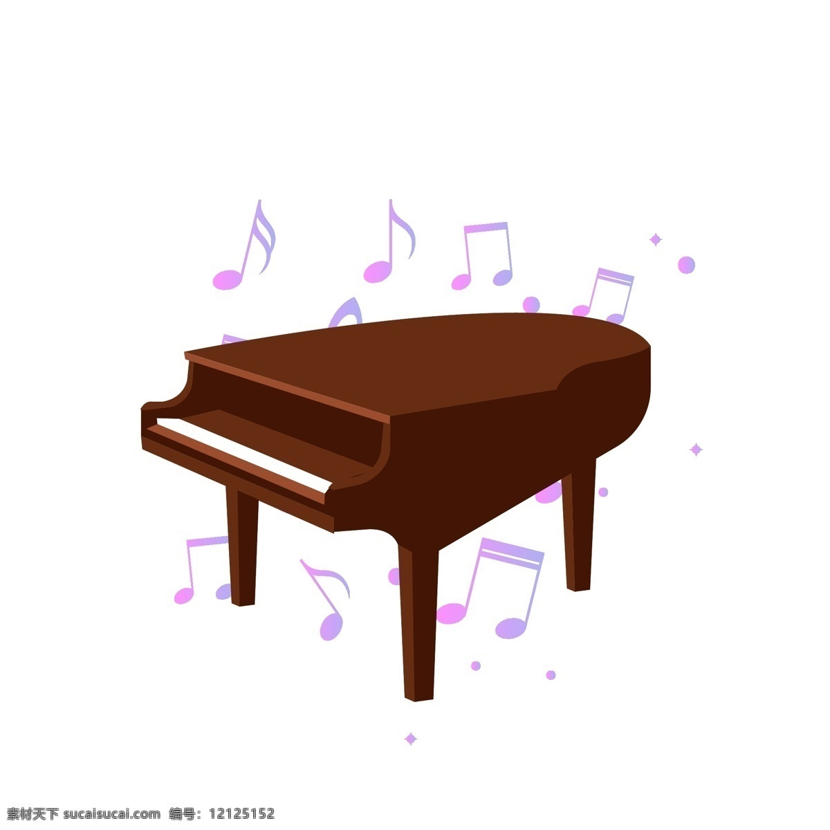 棕色 音乐 钢琴 插画 棕色的钢琴 音乐的钢琴 卡通插画 钢琴插画 音乐插画 表演钢琴 演奏钢琴