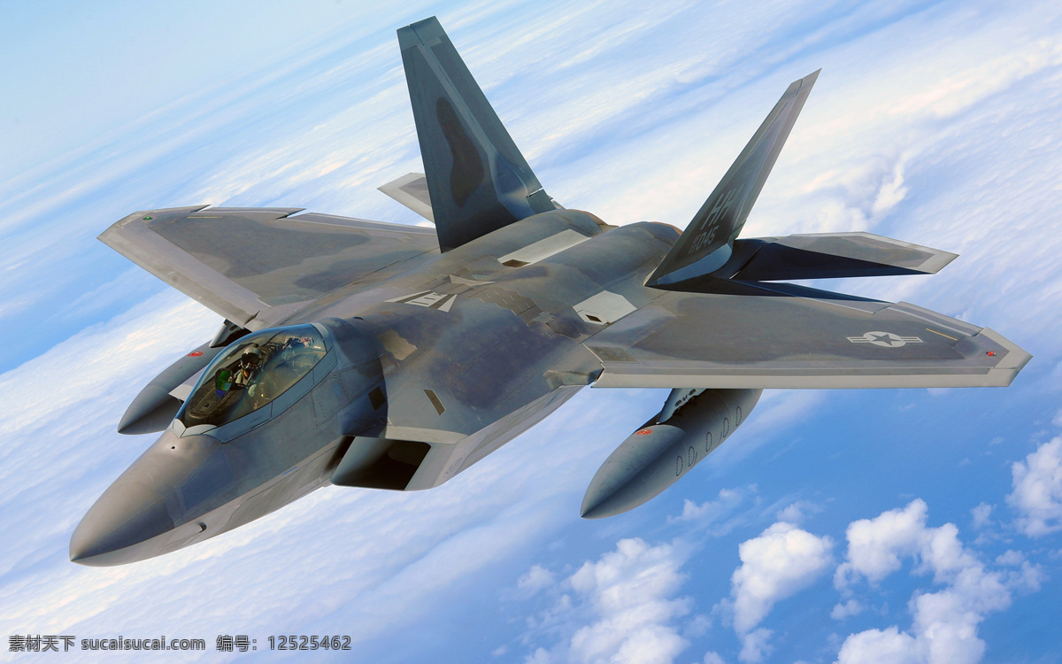 战斗机 美国飞机 猛禽 f22 军事武器 现代科技