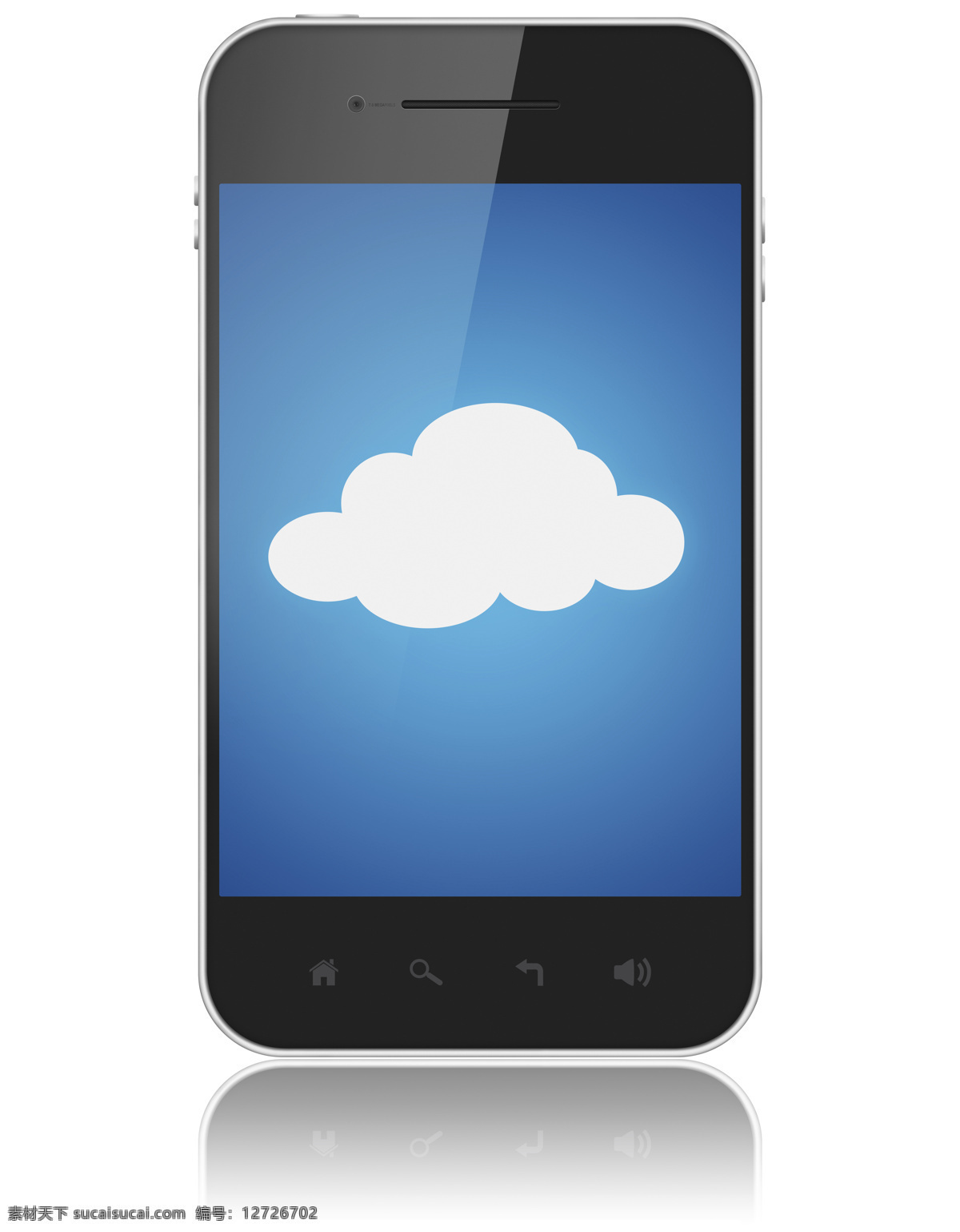 手机 里 云朵 手机里的云朵 云朵图案 电子产品 科技主题 手机图片 现代科技