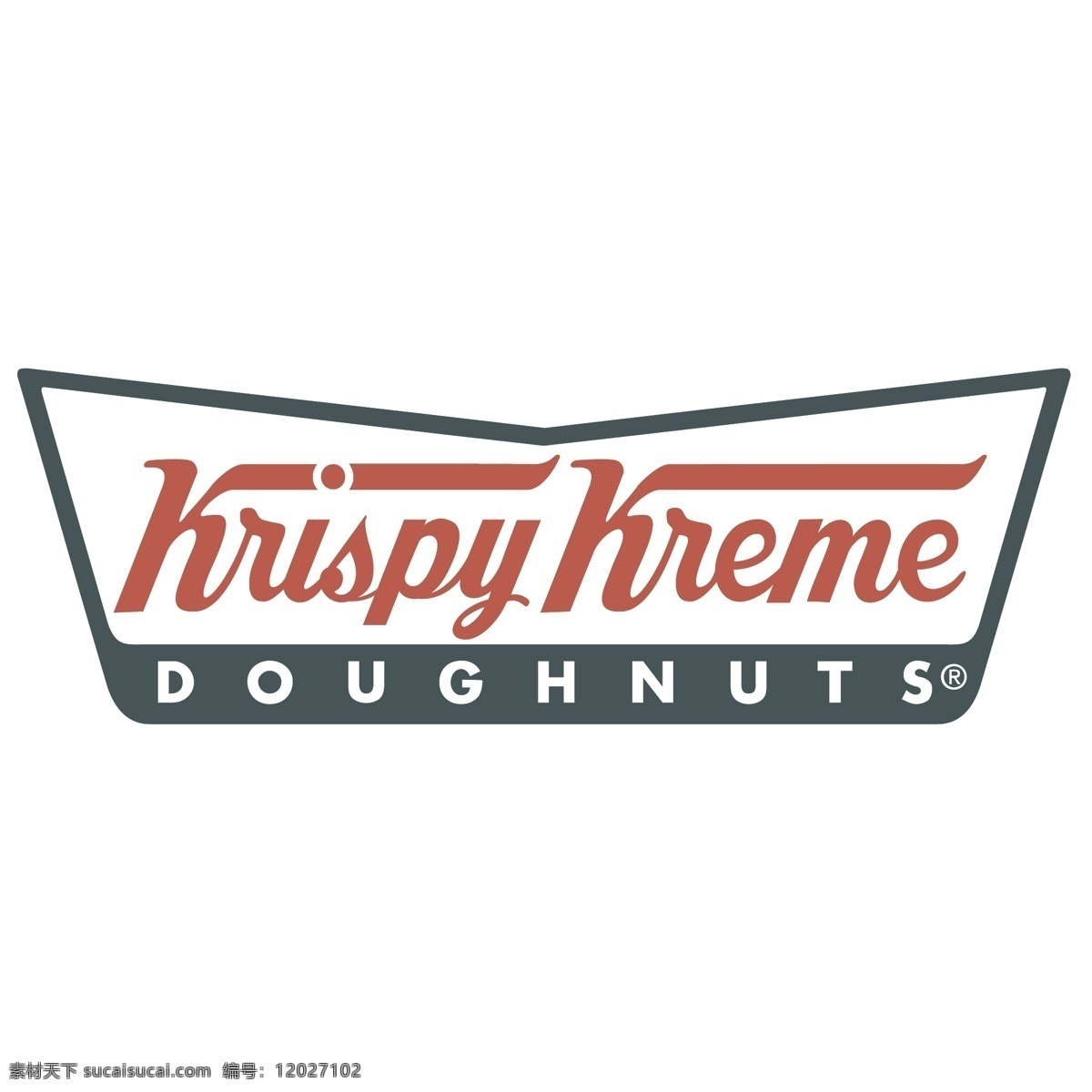 免费 krispy kreme 甜甜 圈 标识 白色