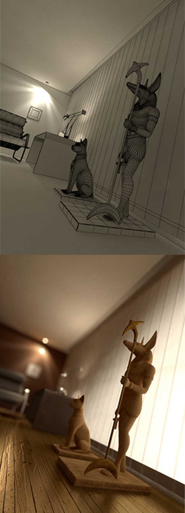 神思 空间 3d 神思空间 3d素材 空间表现 model max 黑色