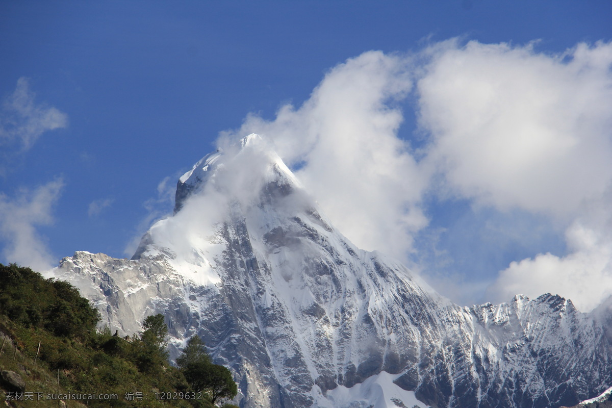 1幺妹峰 2四姑娘山 3雪山 4自然景观 5山与云彩 6摄影 自然景观 山水风景