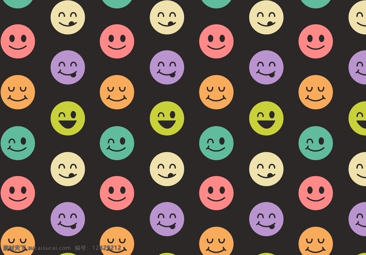 免费 笑脸 图案 矢量 微笑 表情 脸 悲伤 快乐 emoji 符号 情感 emojis 感觉 人格 人的眼睛 嘴巴 无缝模式 模式 无缝背景