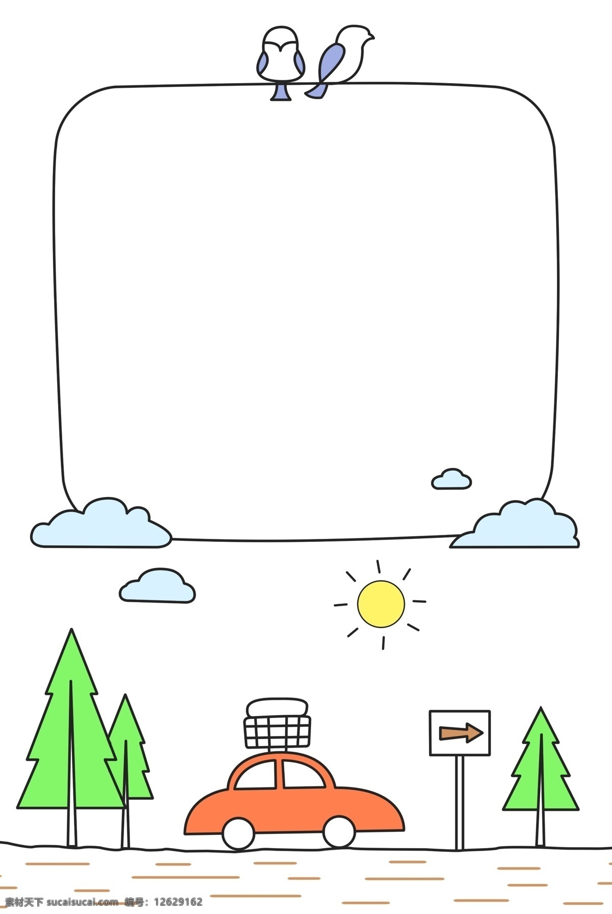 旅游 手 账 简 笔画 背景 手账 日记 简笔画 笔记 手绘 卡通