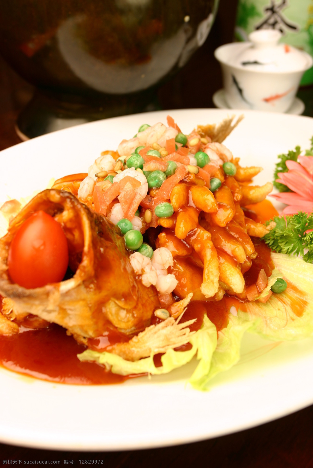 中华美食 海鲜类 桂鱼 松鼠桂鱼 餐饮美食 传统美食