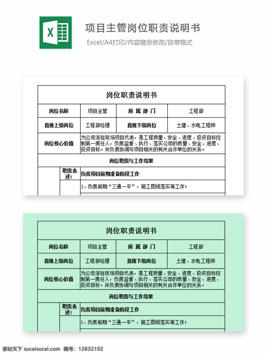 技术 主管 岗位职责 说明书 岗位说明书