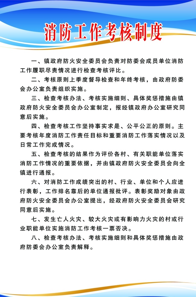 消防图片 消防制度 岗位职责 消防控制室 制度背景 蓝色制度