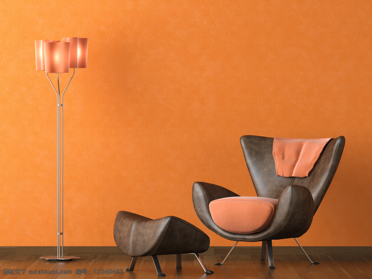 黄色色沙发 装饰设计 装潢设计 家居 家居设计 3d设计 橙色