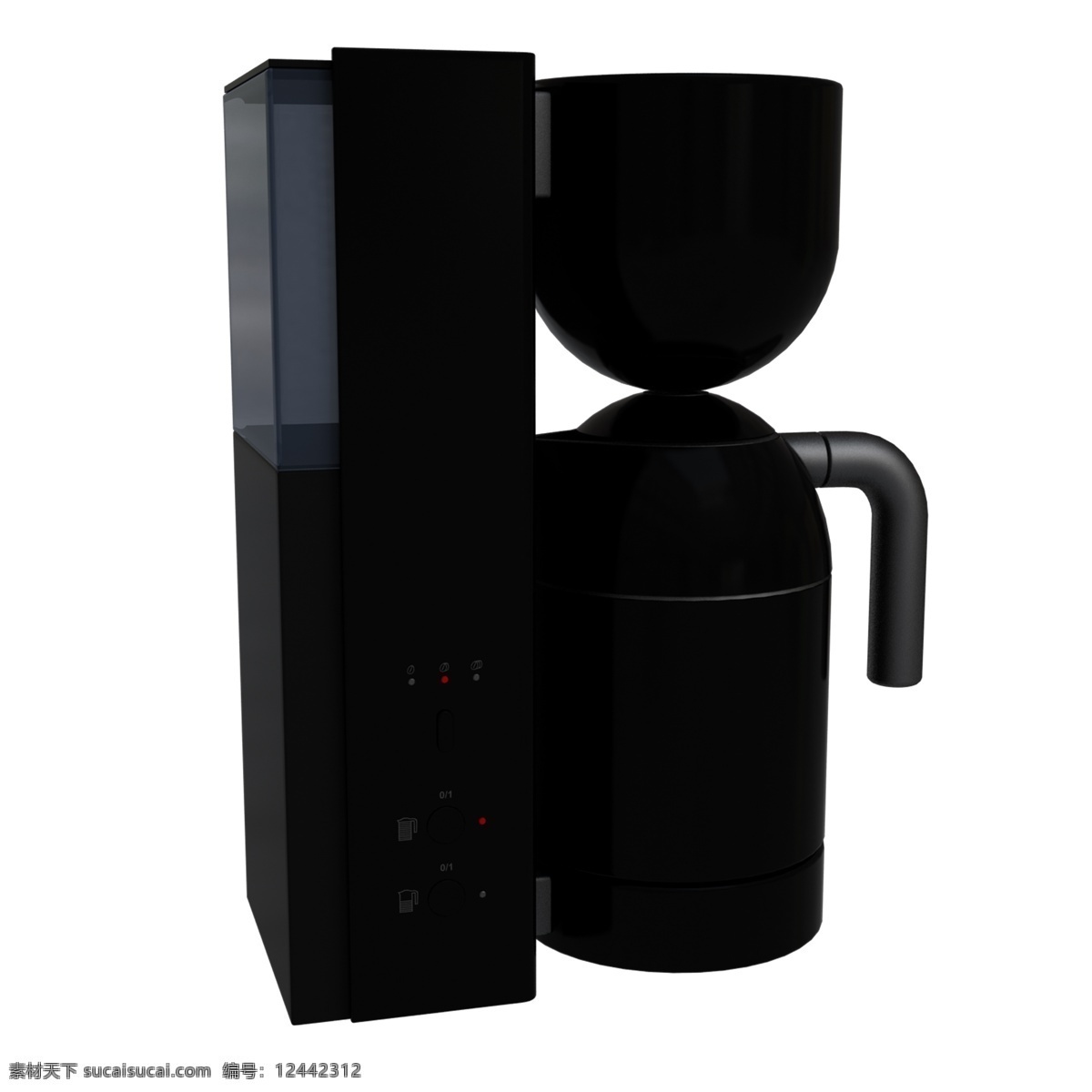 黑色 创意 饮水机 元素 科技 家电 喝的 机械 机器 塑料 光泽 把手 纹理 立体 喝水 液体