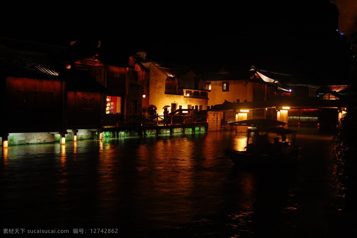 灯光设计 灯笼 凳子 饭店 古镇 江南水乡 旅游 霓虹灯 夜景 古镇夜景 夜市 装饰素材 灯饰素材