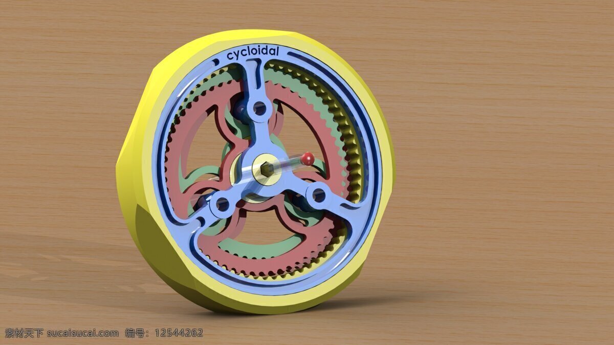 摆 线 针 轮 减速机 机械设计 3d模型素材 电器模型