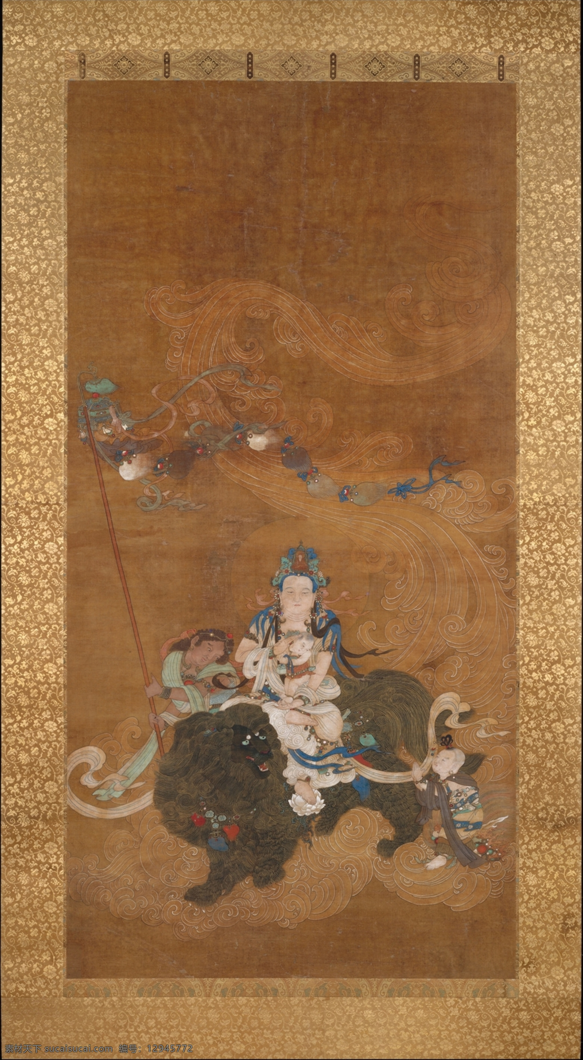 送子观音 观音 佛 宗教艺术 文化艺术 绘画书法