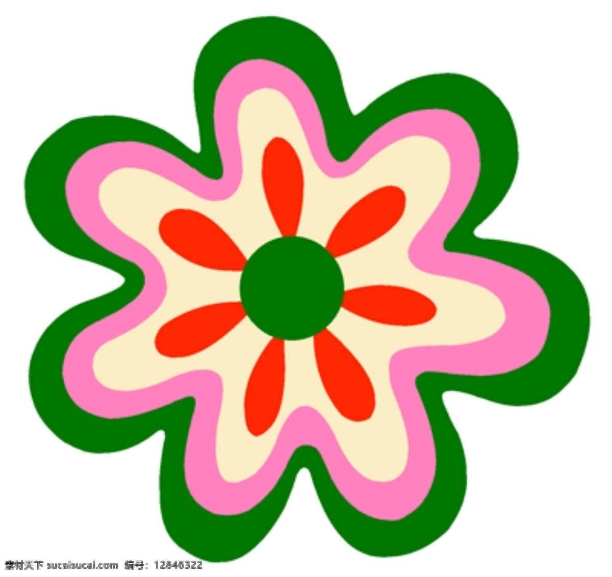 韩国 精美 花纹 矢量 背景 模版 免费 插画 花朵 卡通 矢量图 其他矢量图