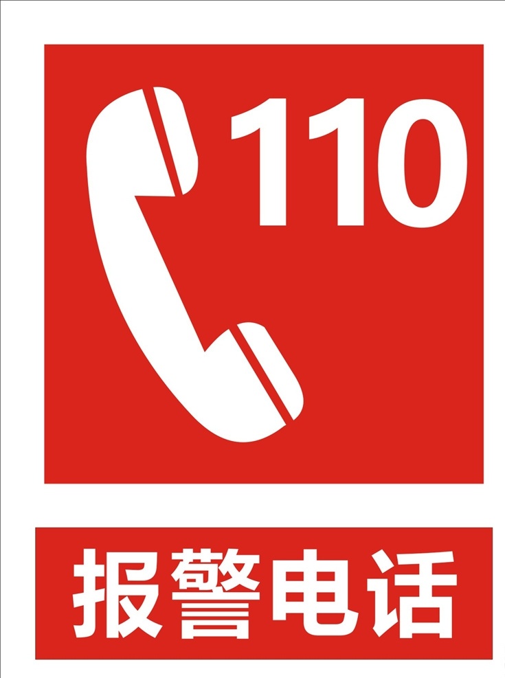 报警电话 门卫牌子 紧急电话 应急电话 报警 消防 急救 标志 告知牌 警示